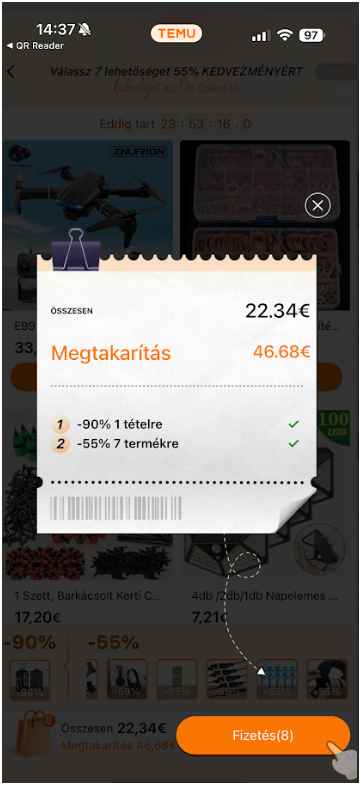 TEMU online átverés - 90% engedmény vagy sem? - 90% engedmény? 